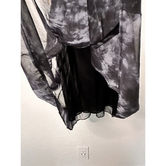 Coldwater Creek Women's Black and Cloud Print Dress - Picture 5 of 6